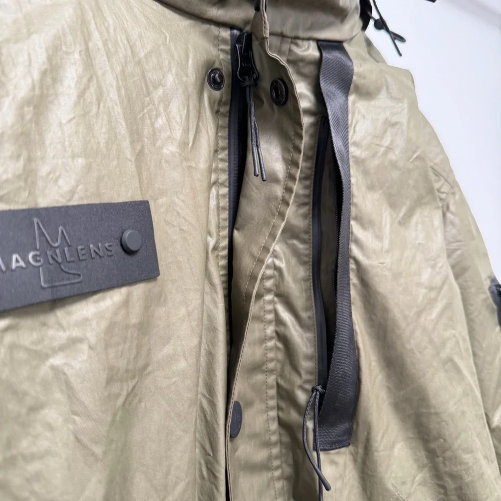 Magnlens Fishtail Olive Green Parka Jacket Size Medium - Picture 6 of 16